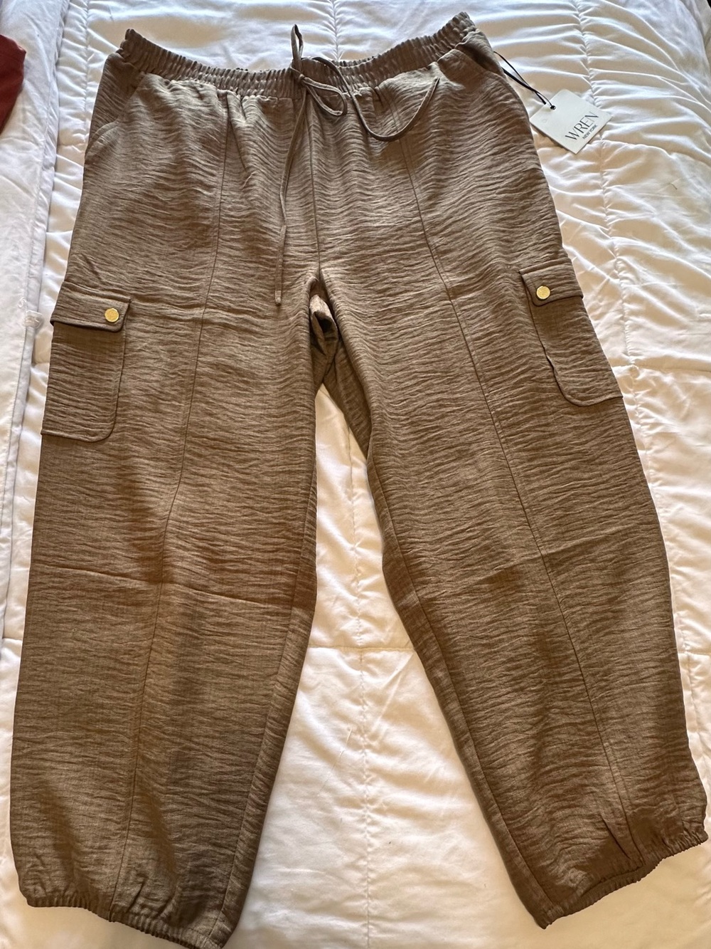 Olive Brown Casual Jogger Pants